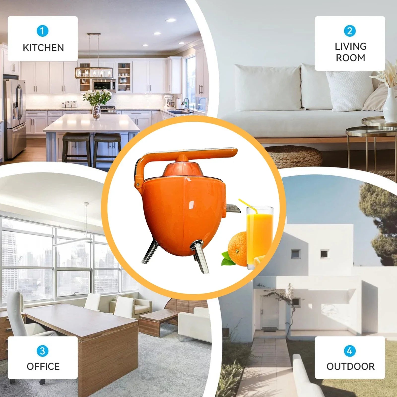 Electric Citrus Juicer Powerful 300W Orange Juice Maker with Handle Dishwasher